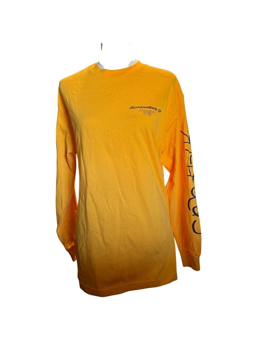 Schoolboy Q TDE Crash Talk Long Sleeve Shirt, Yellow, Streetwear, Unisex Medium